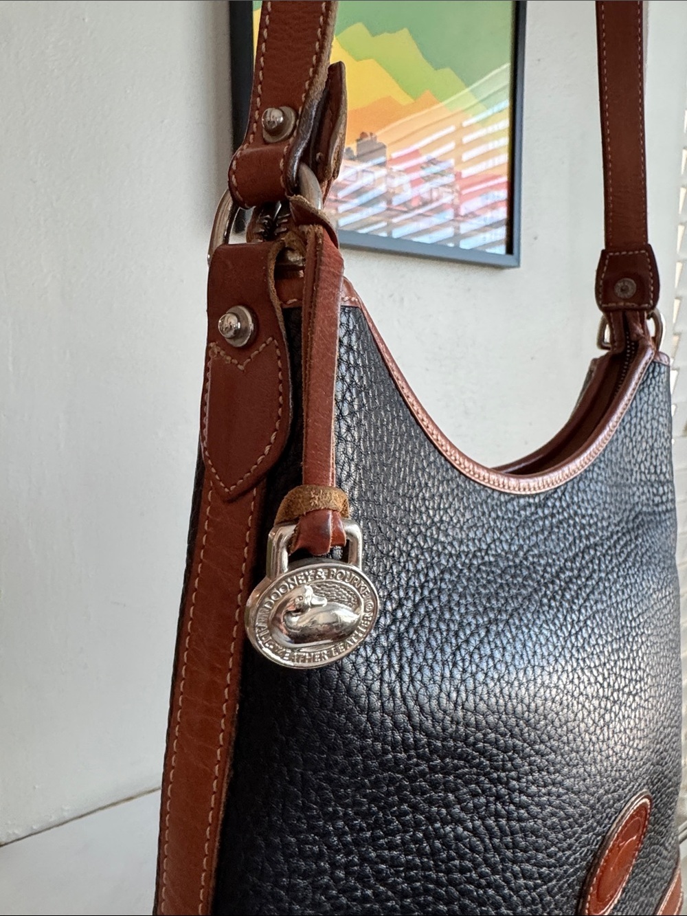 Dooney & Bourke All Weather Leather Hobo Shoulder Bag R151Q - Picture 5 of 11
